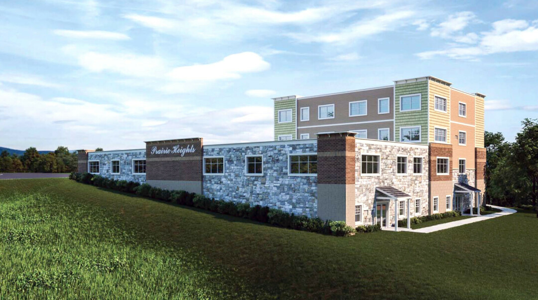 Prairie Heights Residences, an affordable apartment complex proposed for the intersection of Birch Street and River Prairie Drive. (Submitted image)