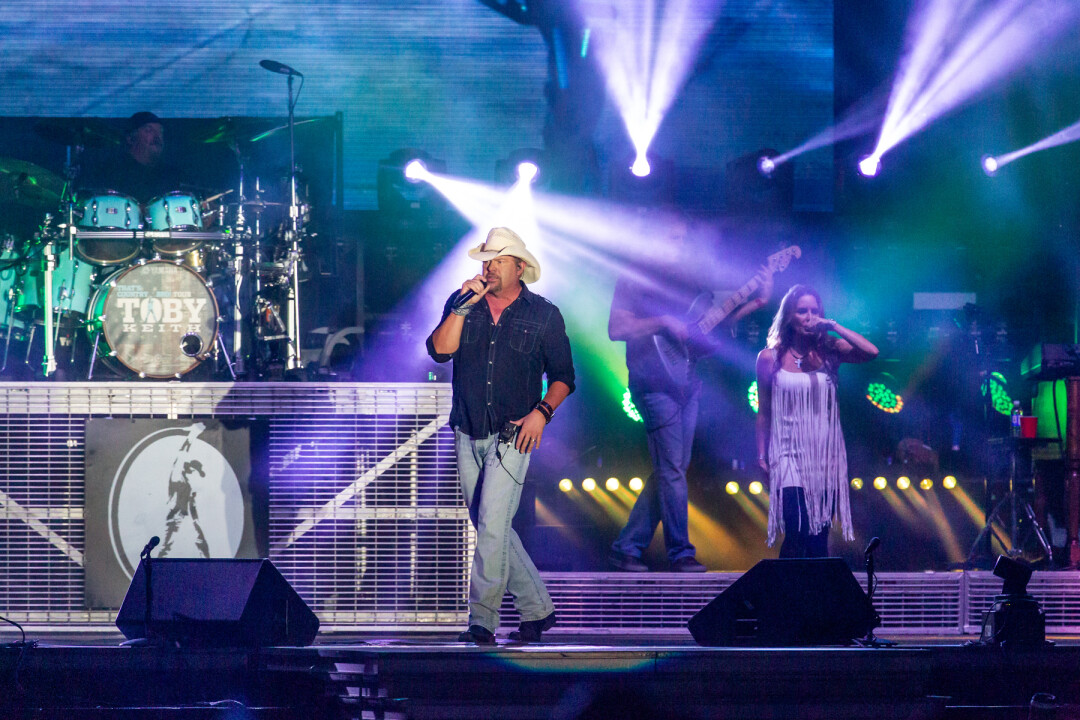 BIG HAT, BIG MONEY. Toby Keith performed at Country Jam USA in 2019.
