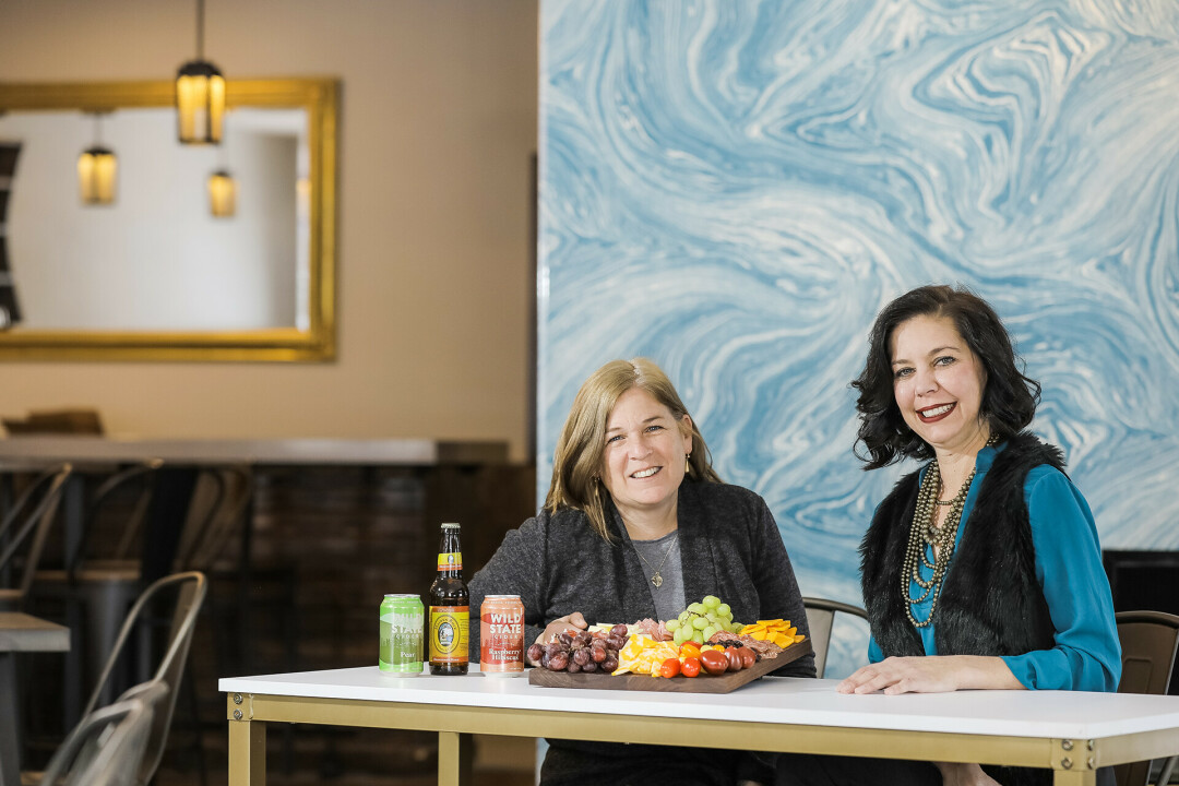 FRIENDS AND BUSINESS OWNERS: 6th Avenue Cidery Co-owners Tanya Huesby and Penny Burstad are the gal-pal duo behind the exciting new eatery.