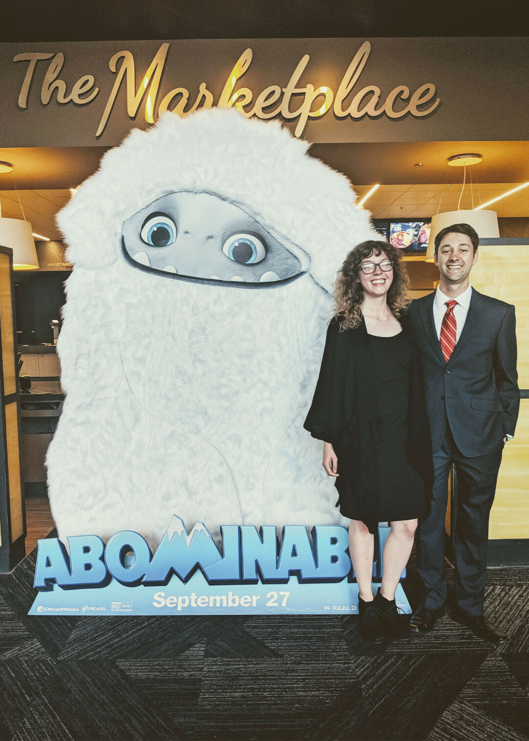 UW-Stout grad Margaret Rigotti at the opening for "Abominable" 
