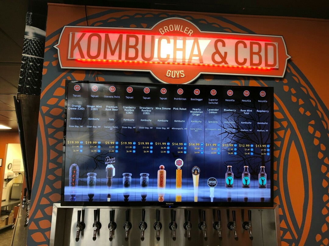Check out some of the new CBD-infused drinks at The Growler Guys in Eau Claire. (Photo via Facebook)