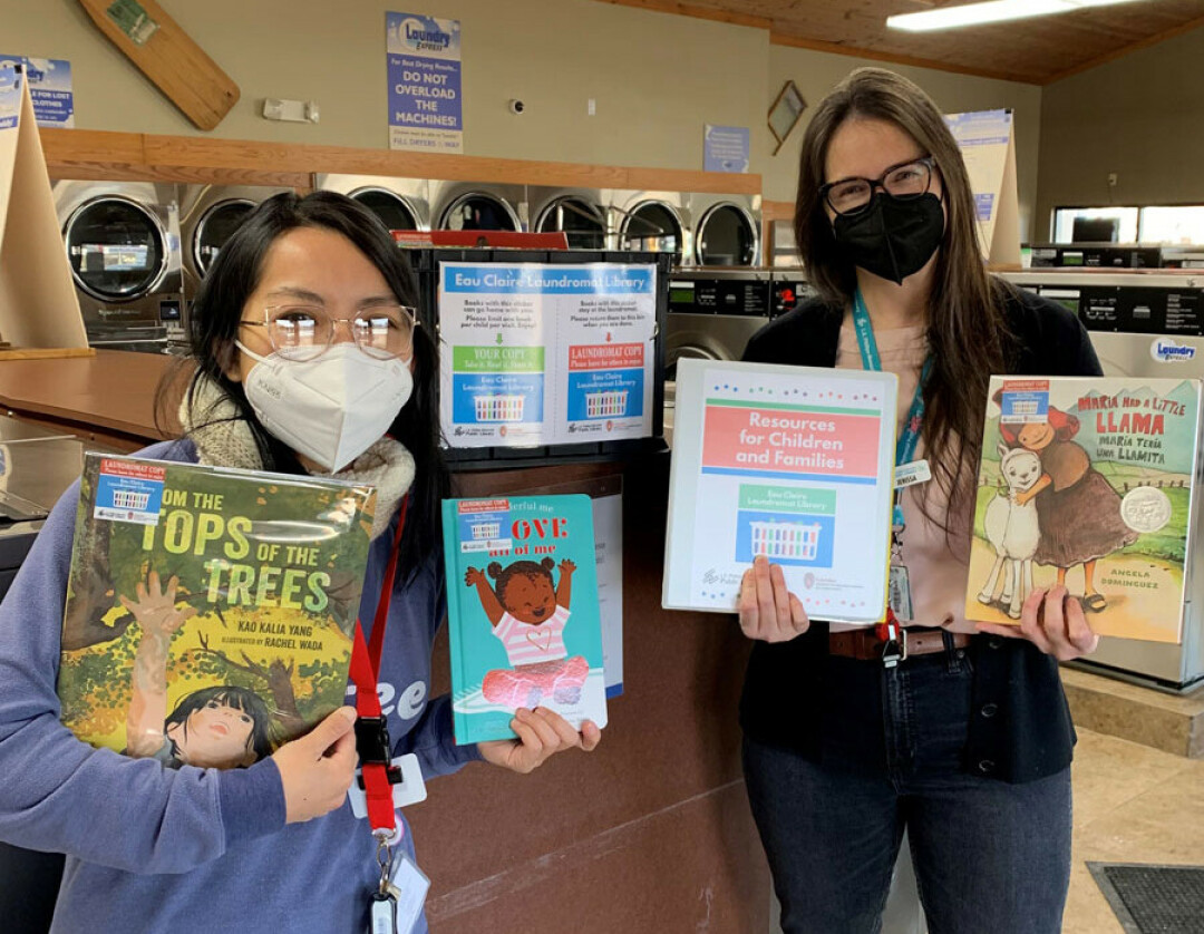 SPREADING KNOWLEDGE: Each laundromat library throughout Eau Claire will offer a selection of children's books that can be read in the laundromat, as well as a few which can be taken home. (Submitted photo)