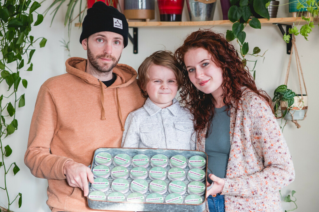 FOCUS ON FAMILY: Trenity White (left), son Atticus White (middle), and Emily Severson are the family foundation at the forefront of the new Eau Claire-based company Silvasano.