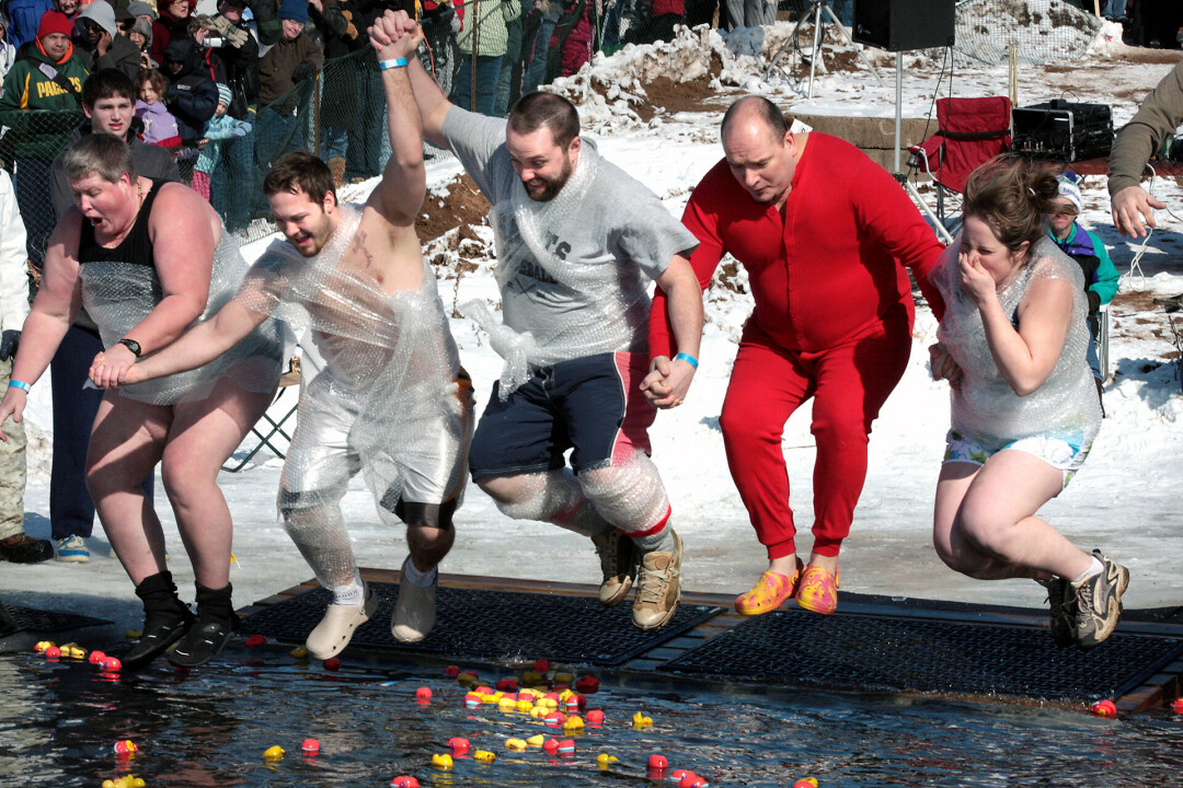 A CHILLING GOOD TIME: Dozens of local patrons jump into icy cold water every winter in the Chippewa Valley to raise money for Special Olympics of Wisconsin.