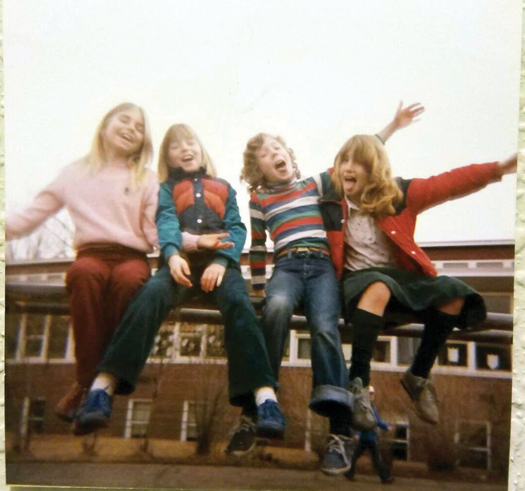 SCHOOL DAYS. Hirsch, far left, at Eau Claire’s Park School in the 1970s. (Submitted photo)