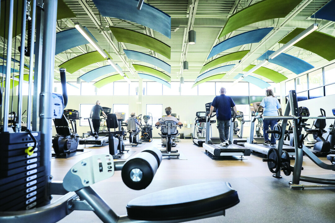ACTIVE AGING.  The new fitness facility which opened at LE Phillips Senior Center in 2021. (Photo by Andrea Paulseth)