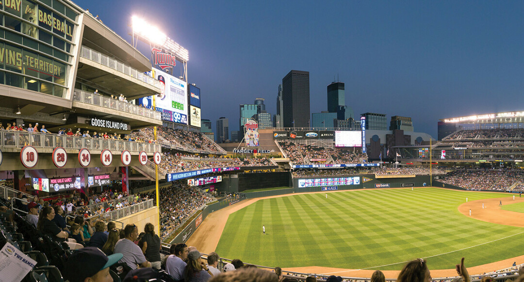 TAKE ME OUT TO THE BALLGAME. Target Field, home of the Minnesota Twins. Even Brewer fans are welcome, we hear.