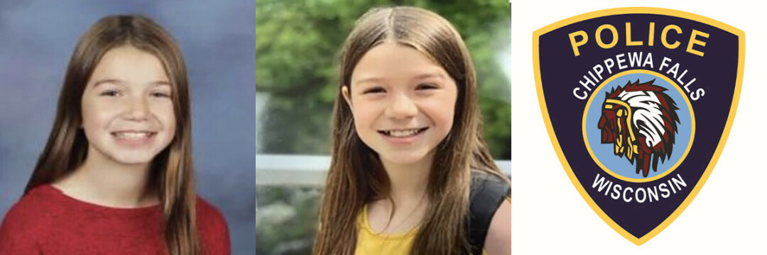 The Chippewa Falls Police Department released these photos of a missing 10 year old, Illiana (Lily) M. Peters, on Monday, April 25, 2022. (Submitted photos)