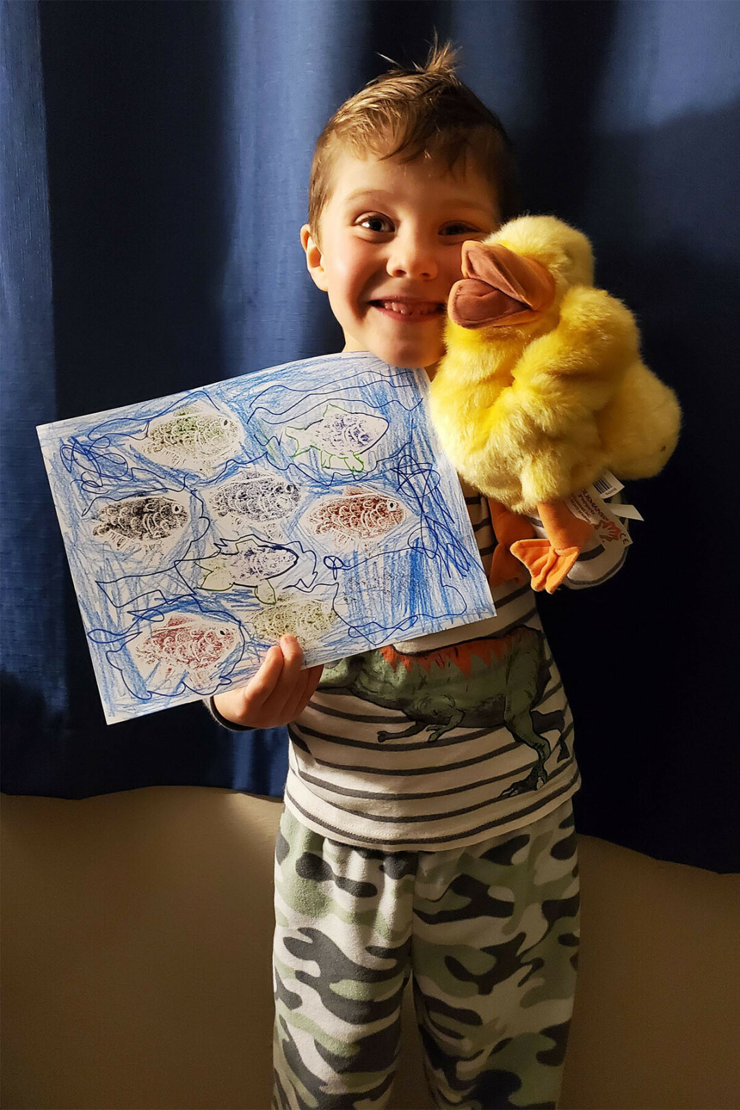 LOOKS JUST DUCKY. Art U 4-H student with their artwork