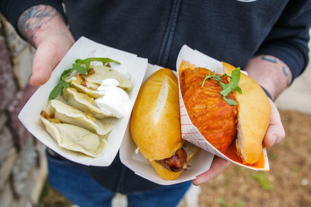 GET IN MY BELLY! Part of the plethora of offerings at Food Truck Friday.