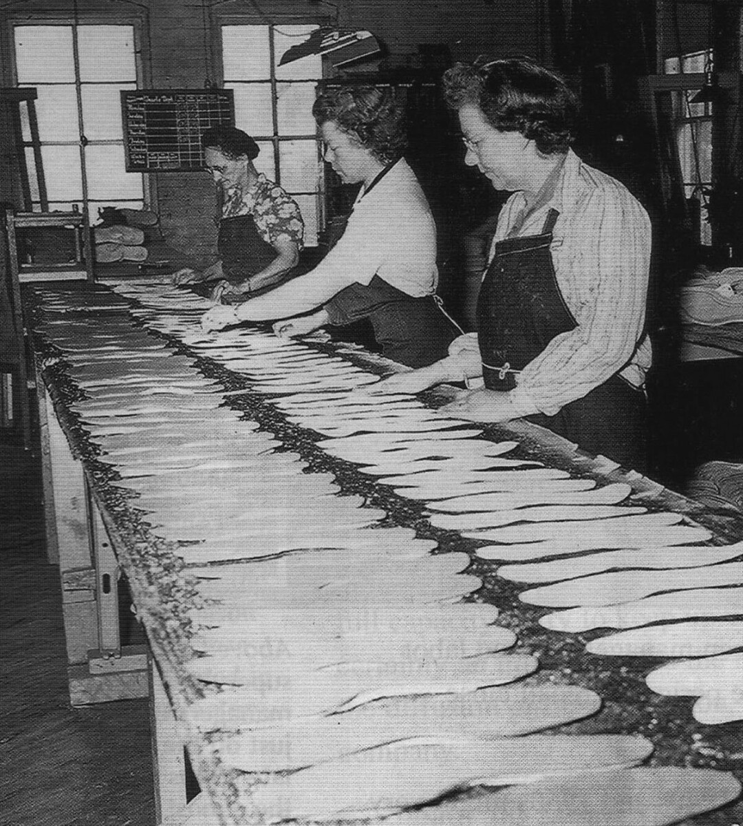 Mason employees, circa World War II. (Submitted photo)