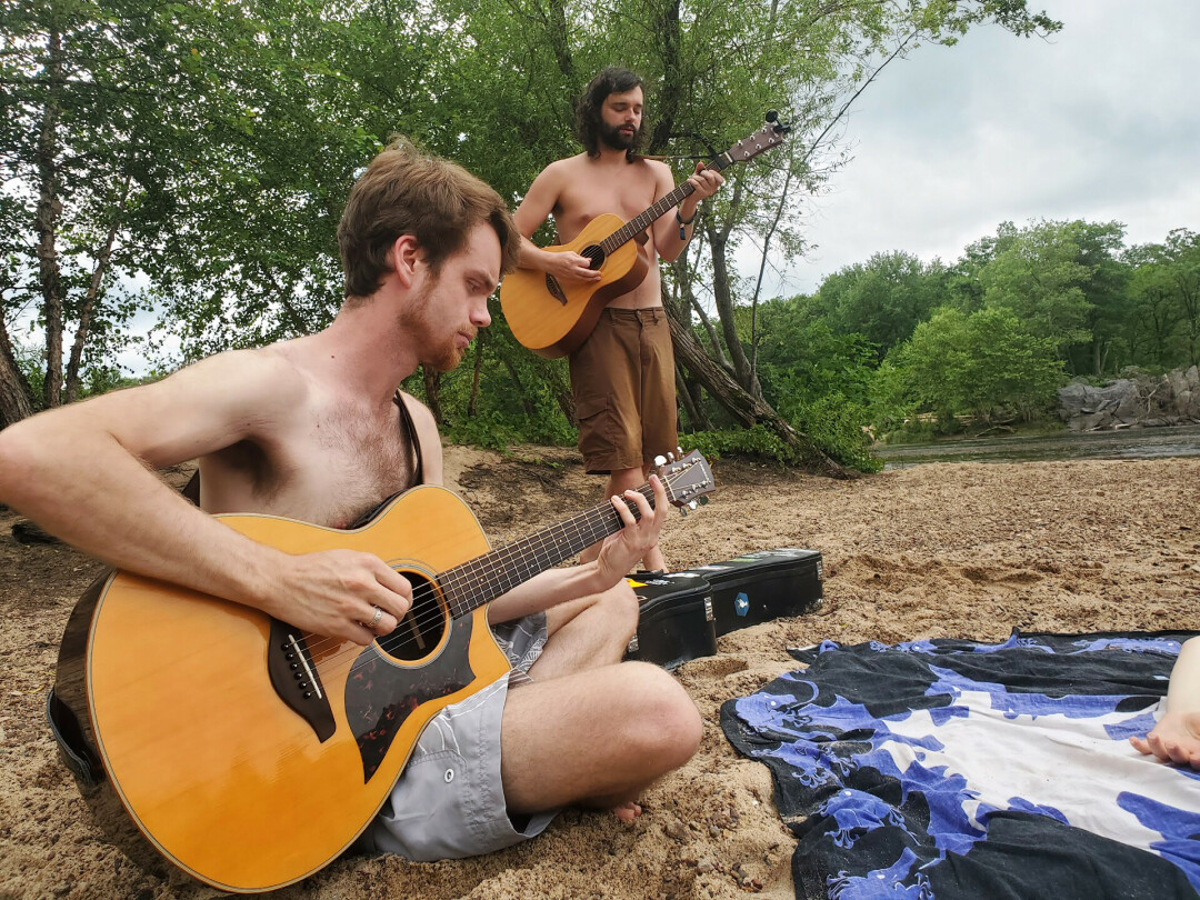 WANDERING TOGETHER. The songwriting duo of Daniel Kraft and Danny Luck are the backbone of Wandering Monsters, a new Eau Claire-based band. (Submitted photo)
