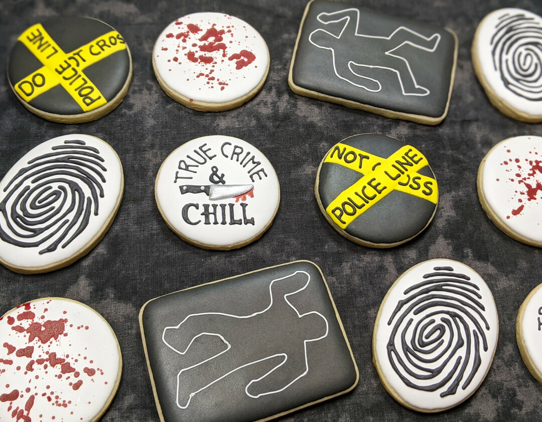 HAVE YOU TRIED ICING IT? Accola has an educational background in art and catering, creating the perfect creative, skillful mix for Van Dough's. (Photo contributed by Accola from a true crime themed order)