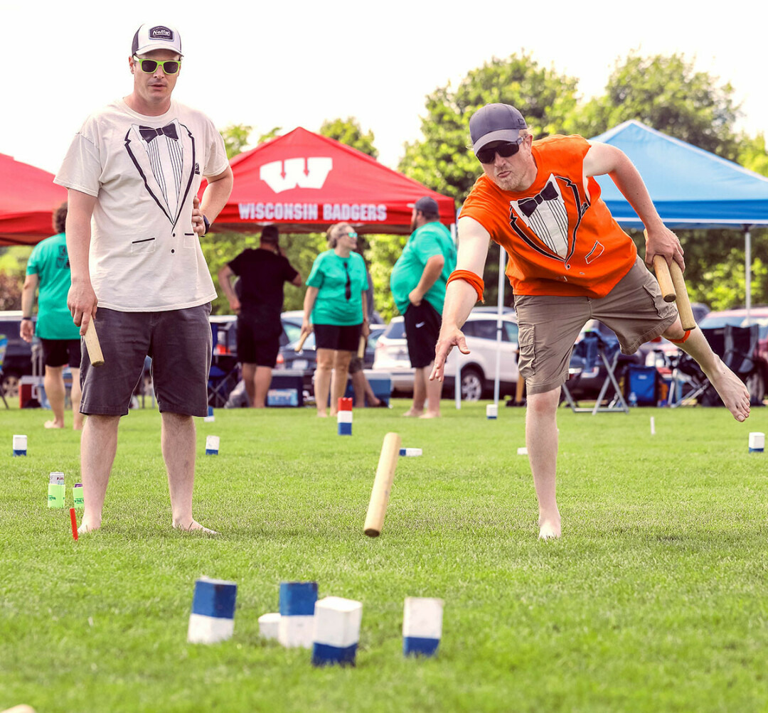 DRESSED FOR KUBB SUCCESS. The U.S. National Kubb Tournament draws hundreds of players from across the nation (and sometimes the world) to Eau Claire each summer.