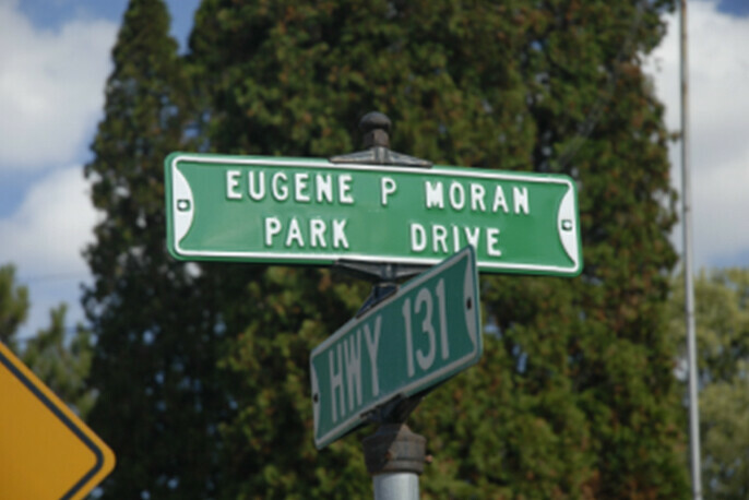 The street was named after Moran in Soldiers Grove, Wisconsin.