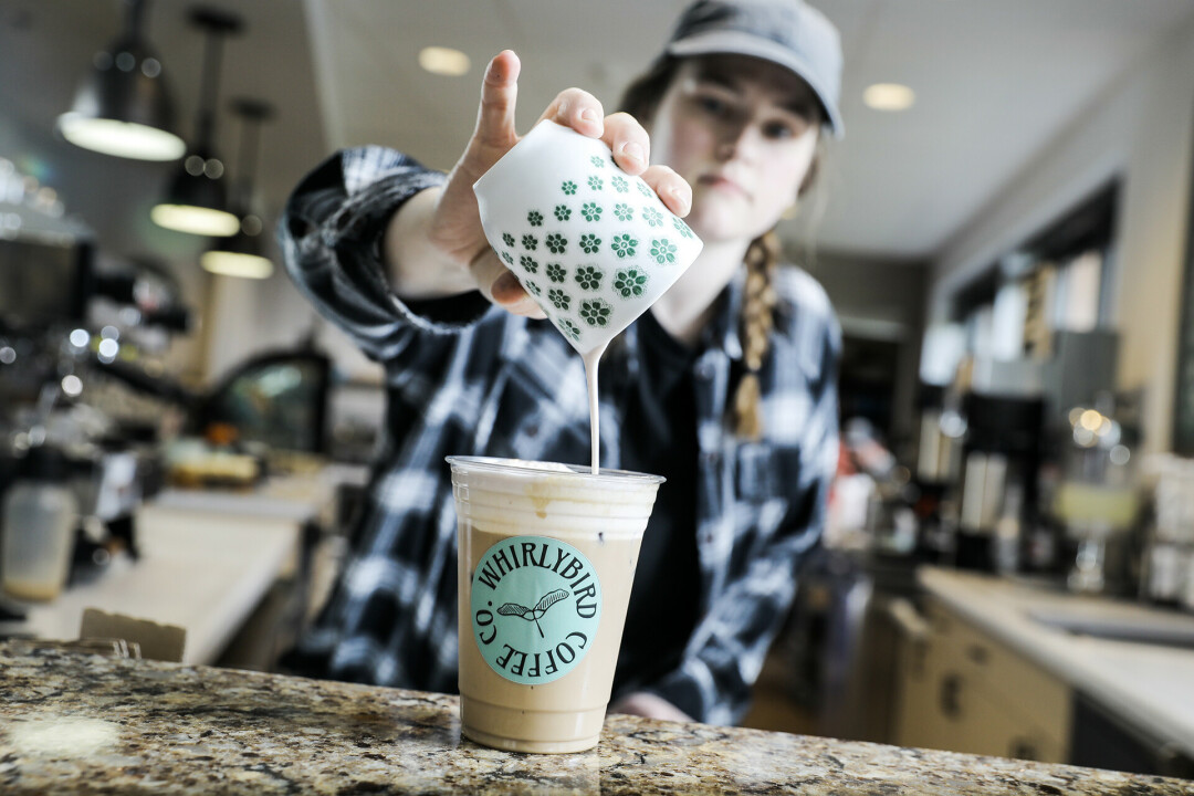 TO BEAN OR NOT TO BEAN? Whirlybird Coffee is a new family-owned biz in Chippewa Falls.