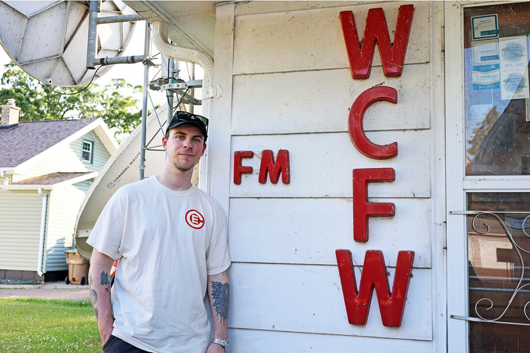 WHERE FM MEANS FINE MUSIC. The studio at WCFW-FM in Chippewa Falls. The independent radio station has been owned by the Bushland family for more than 50 years.