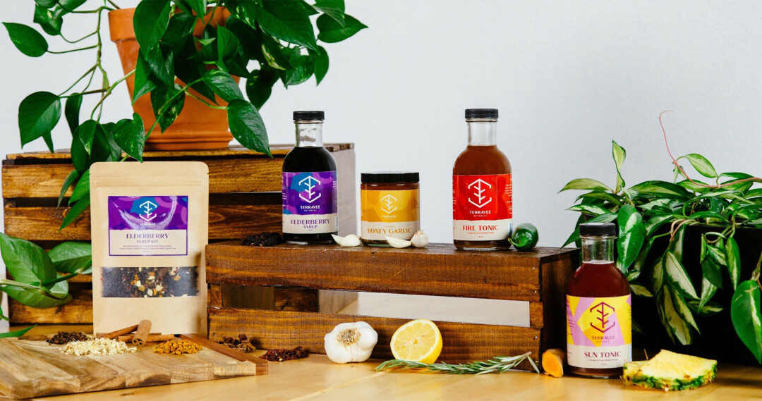 NATURALLY TERRAVEE. The local small biz got its start with its super immune-boosting product Elderberry Syrup. Since then, founder Erica Wilfer has expanded with a whole lineup. (Contributed photo)