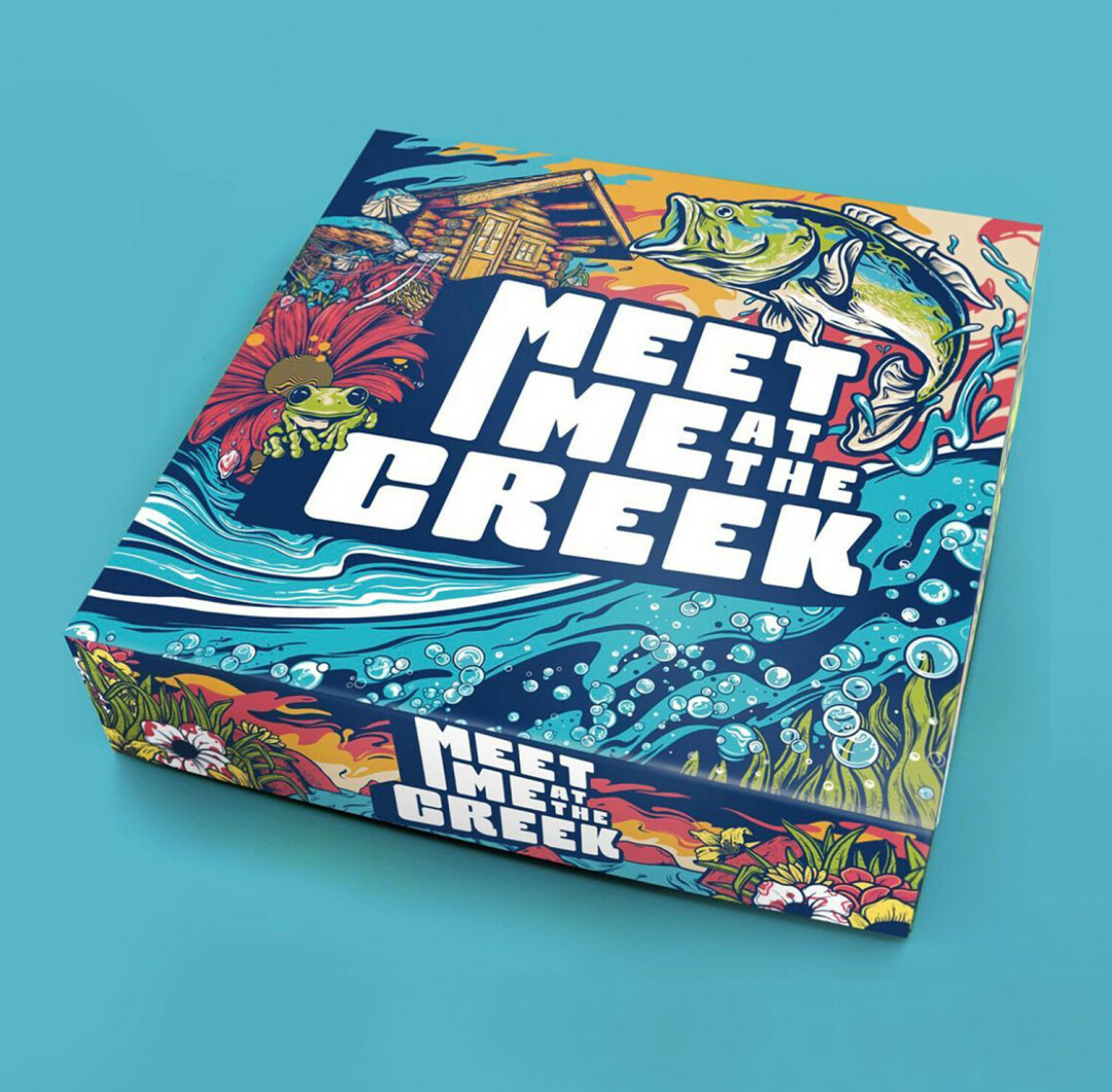 MEET US AT THE CREEK! Eau Claire local Eli Bremer has been campaigning to raise funds through Kickstarter for his board game Meet Me At The Creek. Ending on Sept. 10, the Kickstarter met its goal before Sept. 5. (Photos via Facebook)