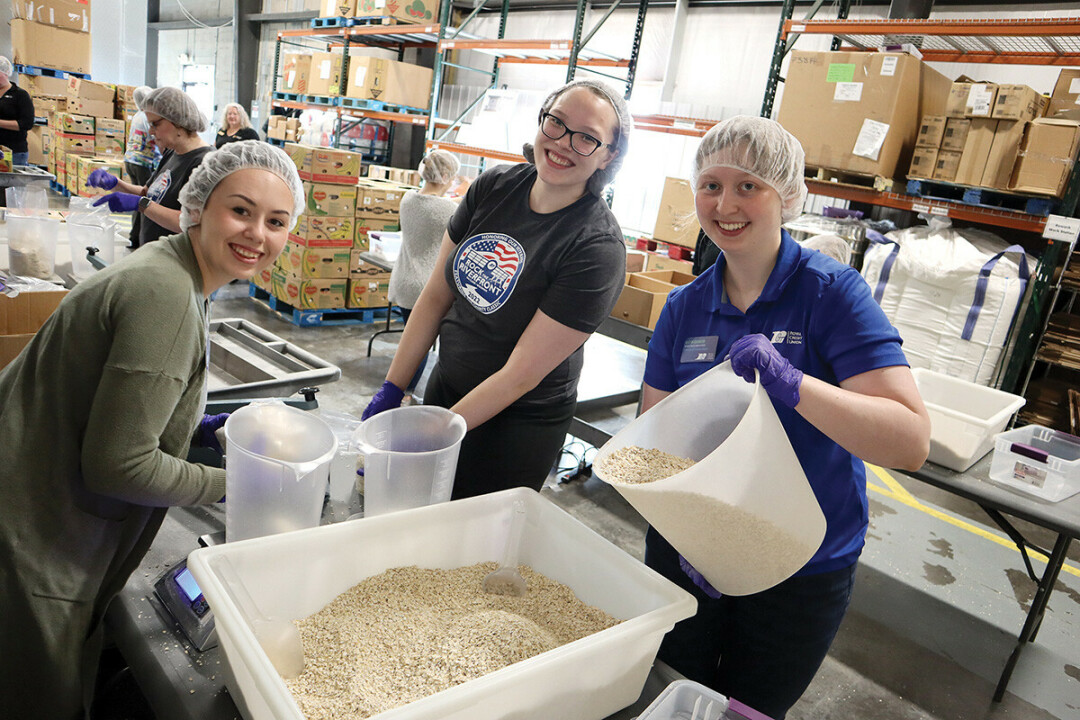 Volunteers at Feed My People Food Bank in Eau Claire. (Submitted photo)