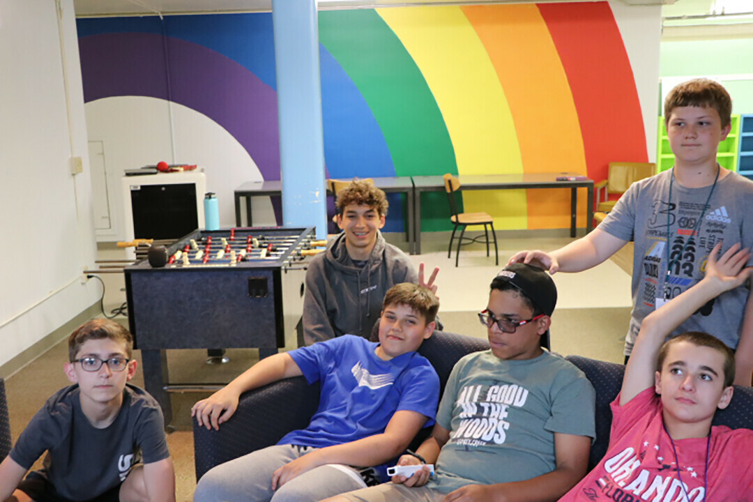 TEEN TIME. Kids hanging out at the Boys & Girls Clubs’ teen center. (Submitted photo)