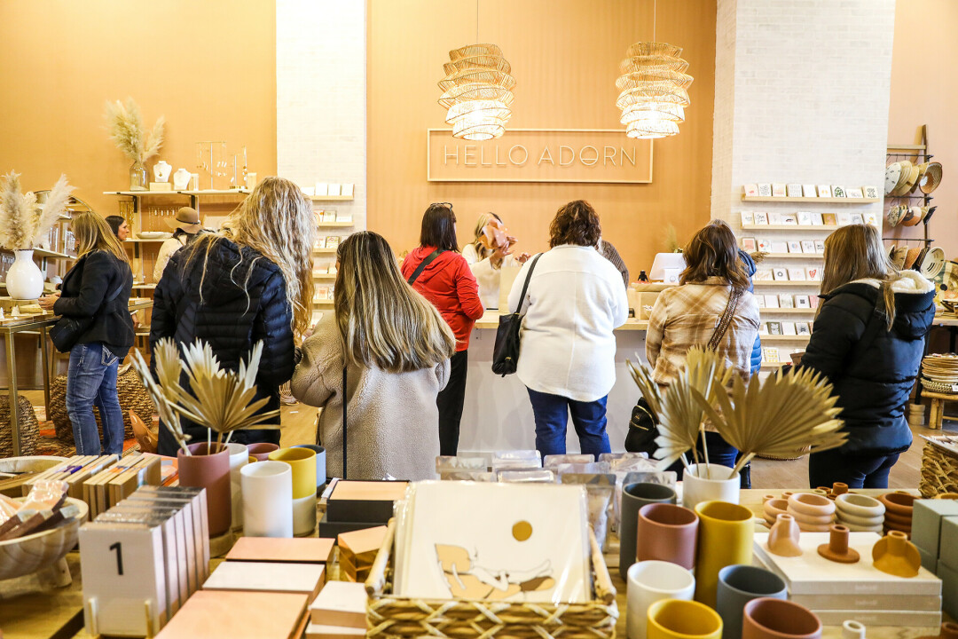 HOW ADORN-ABLE. Hello Adorn's opening weekend was a hit in their new space on Barstow.