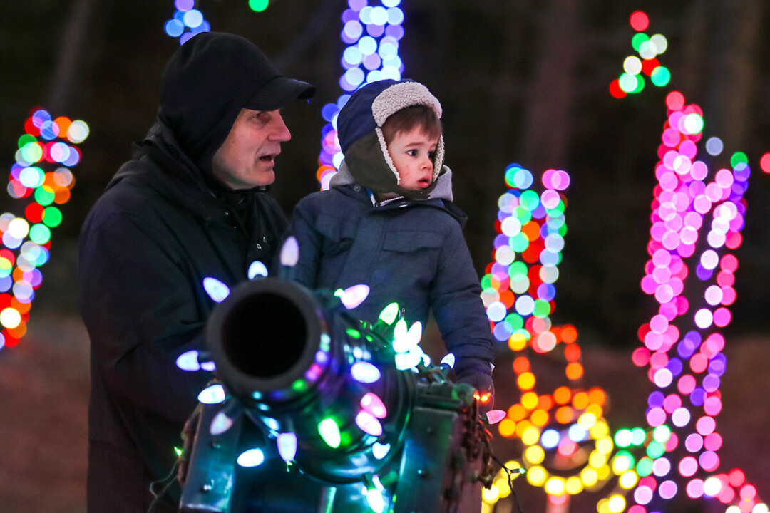 IT'S BEGINNING TO LOOK A LOT LIKE CHRISTMAS. The twinkling lights at Irvine Park in Chippewa Falls were voted 