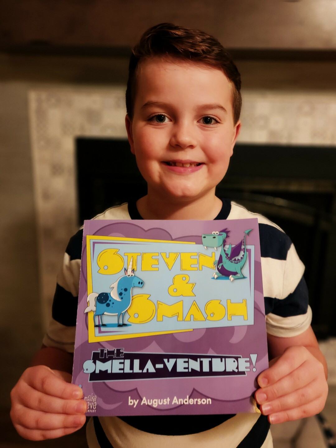 EVEN STEVEN. Young cancer survivor, Auggie Anderson, recently published his own children's book.