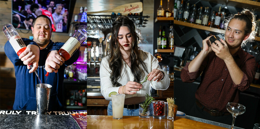 COCKTAIL CONNOISSEURS. Three of the Chippewa Valley's bartenders shook us up some popular sips. 