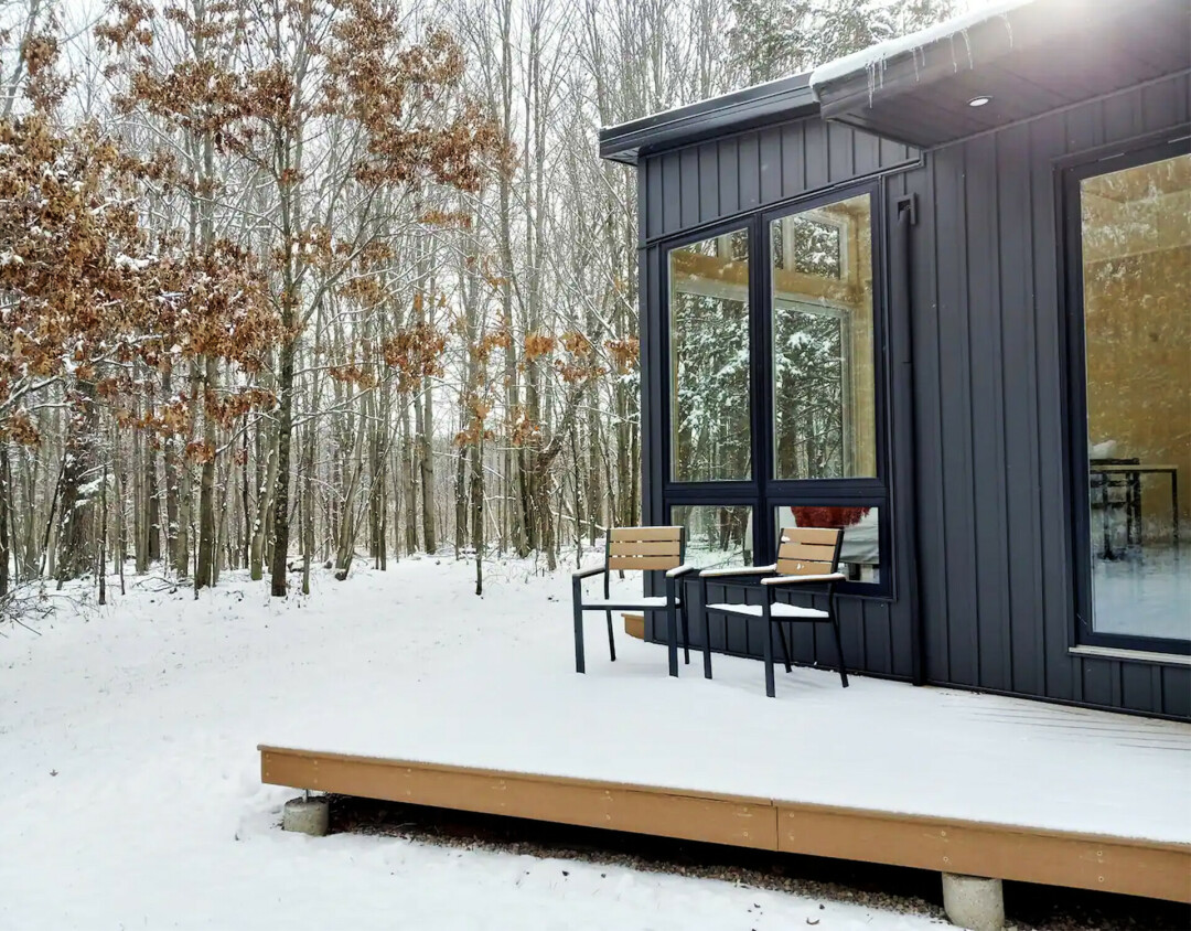 RENT & RECONNECT. The Kindred Sap House airBnB is a true gem located in its own stretch of woods. (Photos via airBnB listing)