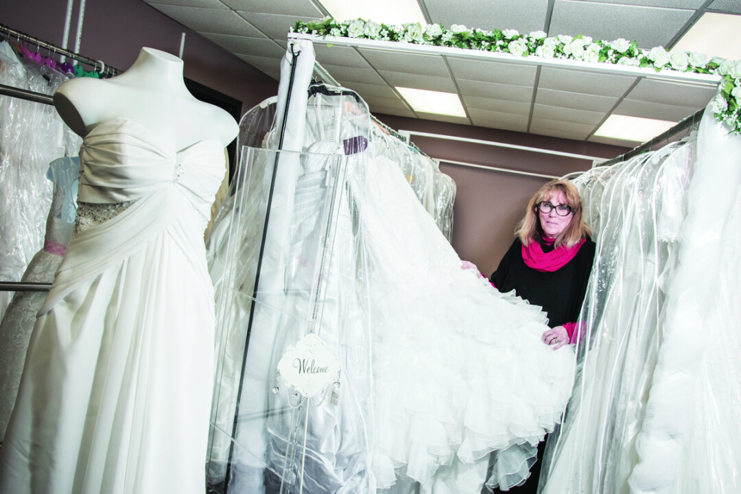 Off the Rack Bridal World Consignment. (Photo by Andrea Paulseth)