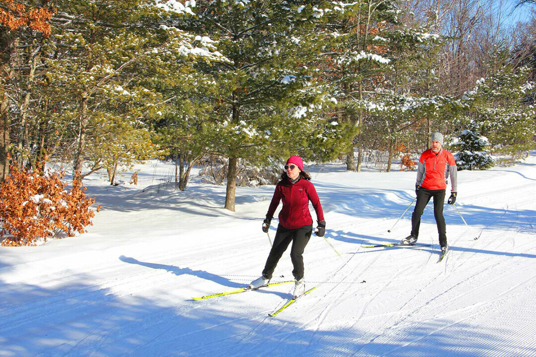 Skiers at Tower Ridge County Park. (Volume One photo)