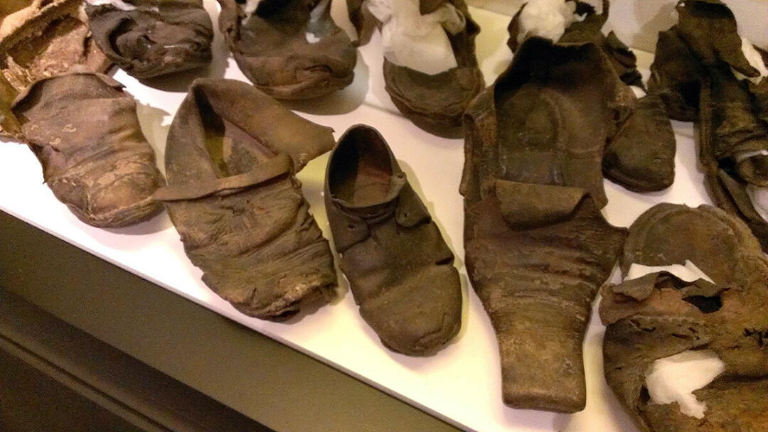 Concealed shoes found in East Anglia in the United Kingdom. (Photo by 