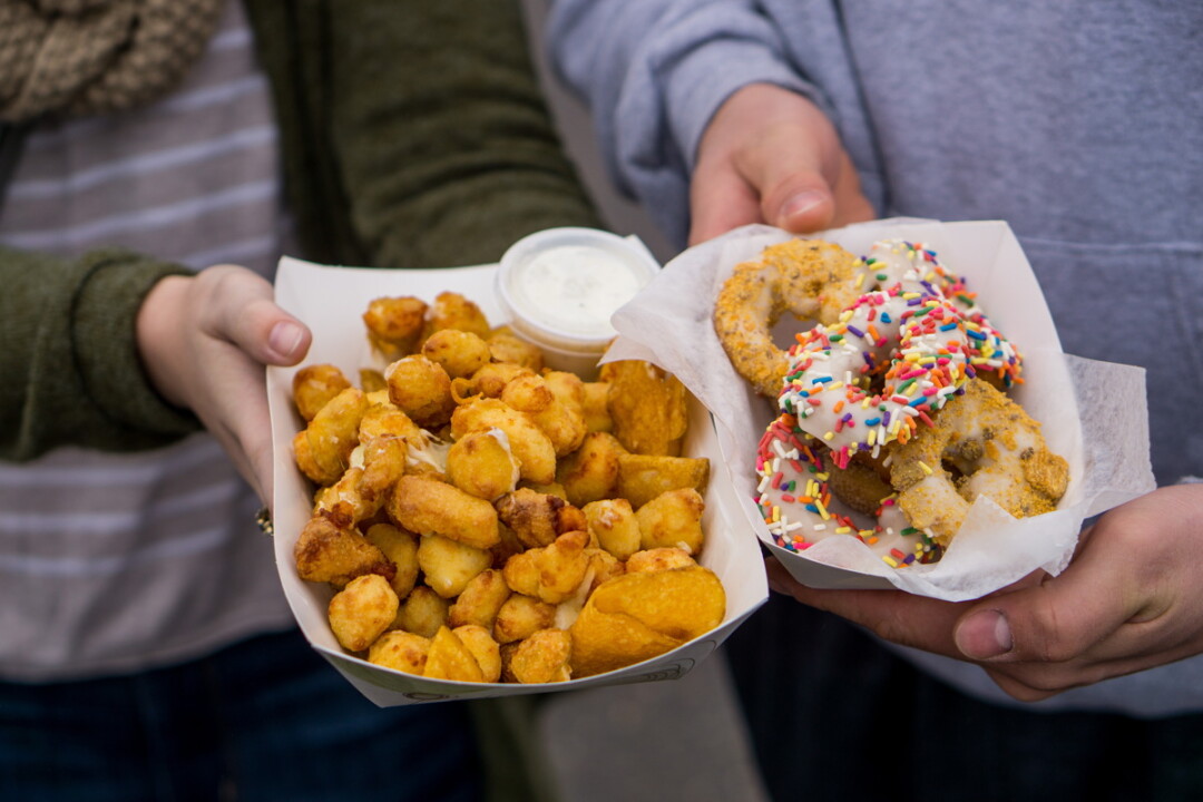 PART OF YOUR BALANCED WISCONSIN DIET. Tasty selections from Volume One's Food Truck Friday.