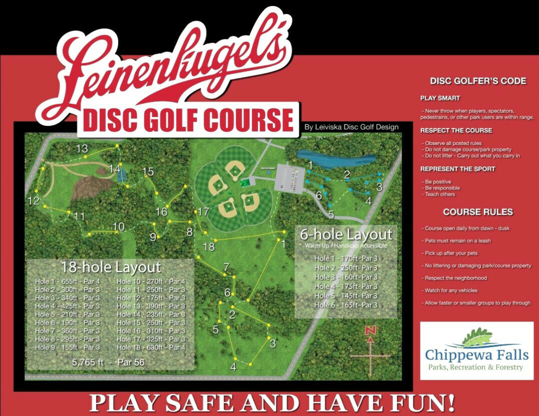 The Right Treejectory Leinenkugel’s Disc Golf Course Open for...