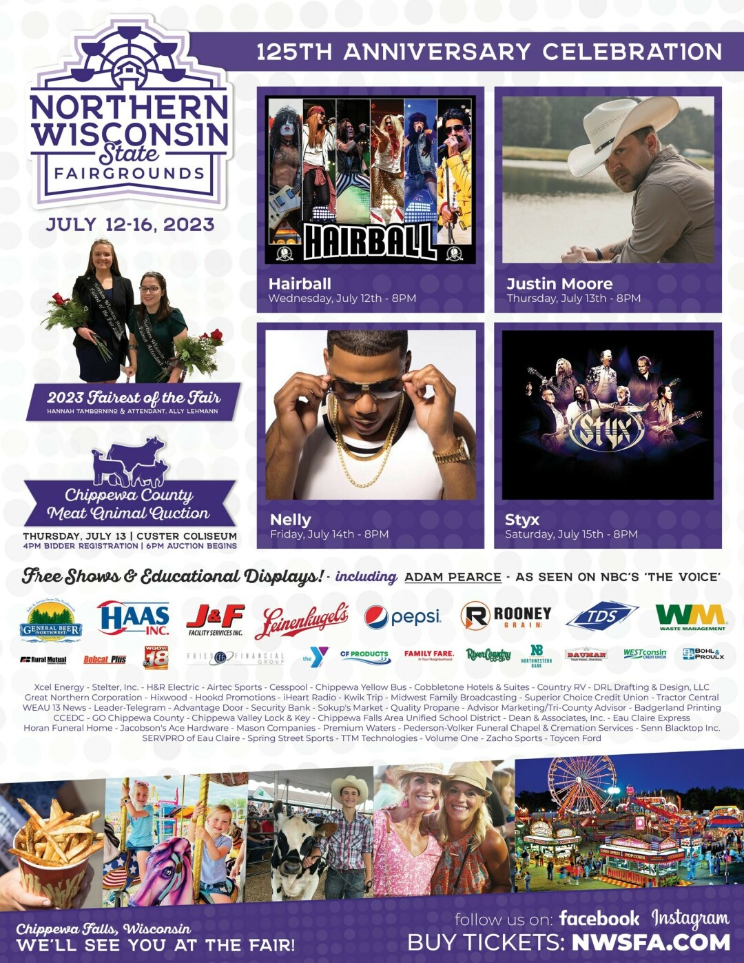 Sneak Peek The 2023 Northern Wisconsin State Fair celebrating...