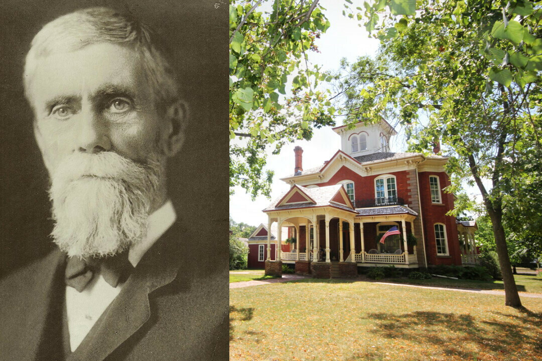 Edward Rutledge and the historic home that bears (part of) his name. (Photo by Andrea Paulseth)