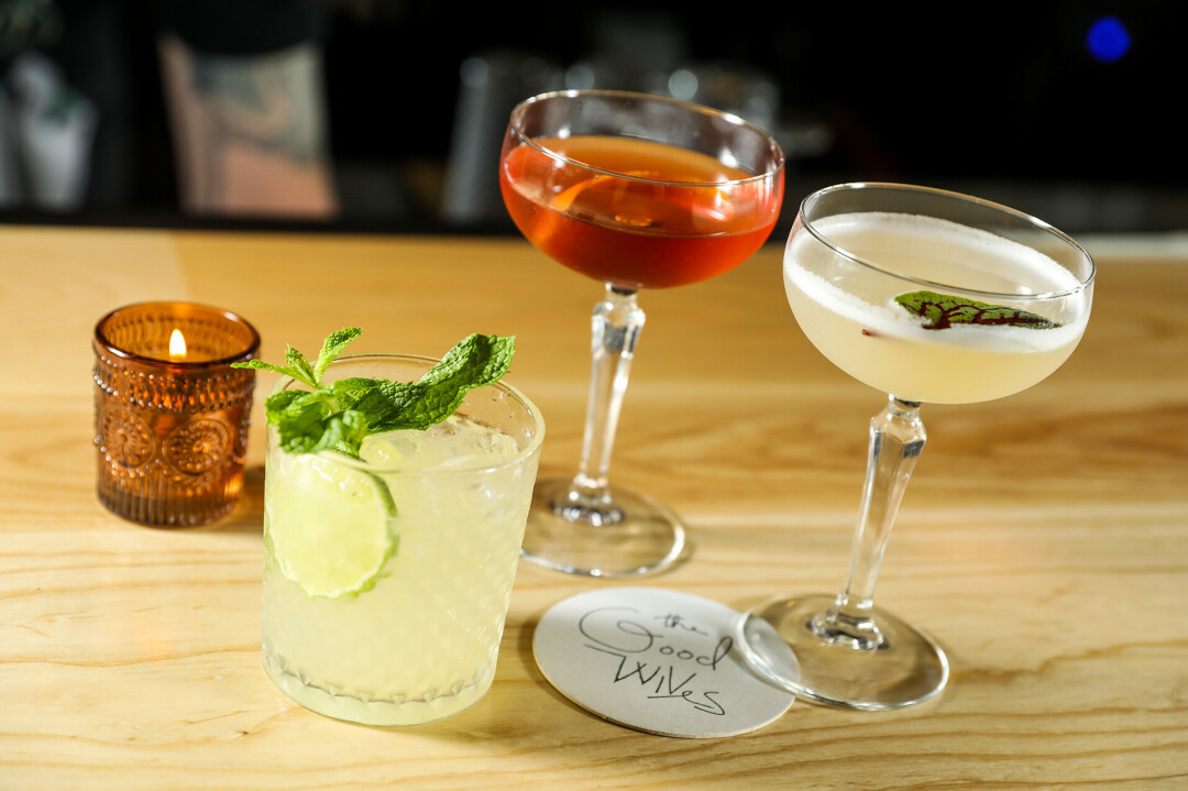 SHAKE IT UP. After receiving the highly sought-after, single Class B liquor license up for grabs earlier this spring, The Good Wives have launched a thoughtful cocktail menu.