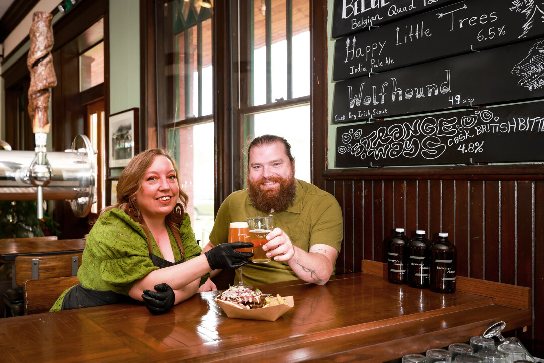 CRAFTING COMMUNITY. Brewery Nonic owner Ryan Verdon and local chef Stacy Lang have been collaborating for years, and a new community is forming around the diverse and electric pairing of Nonic's brews and Lang's cuisine.