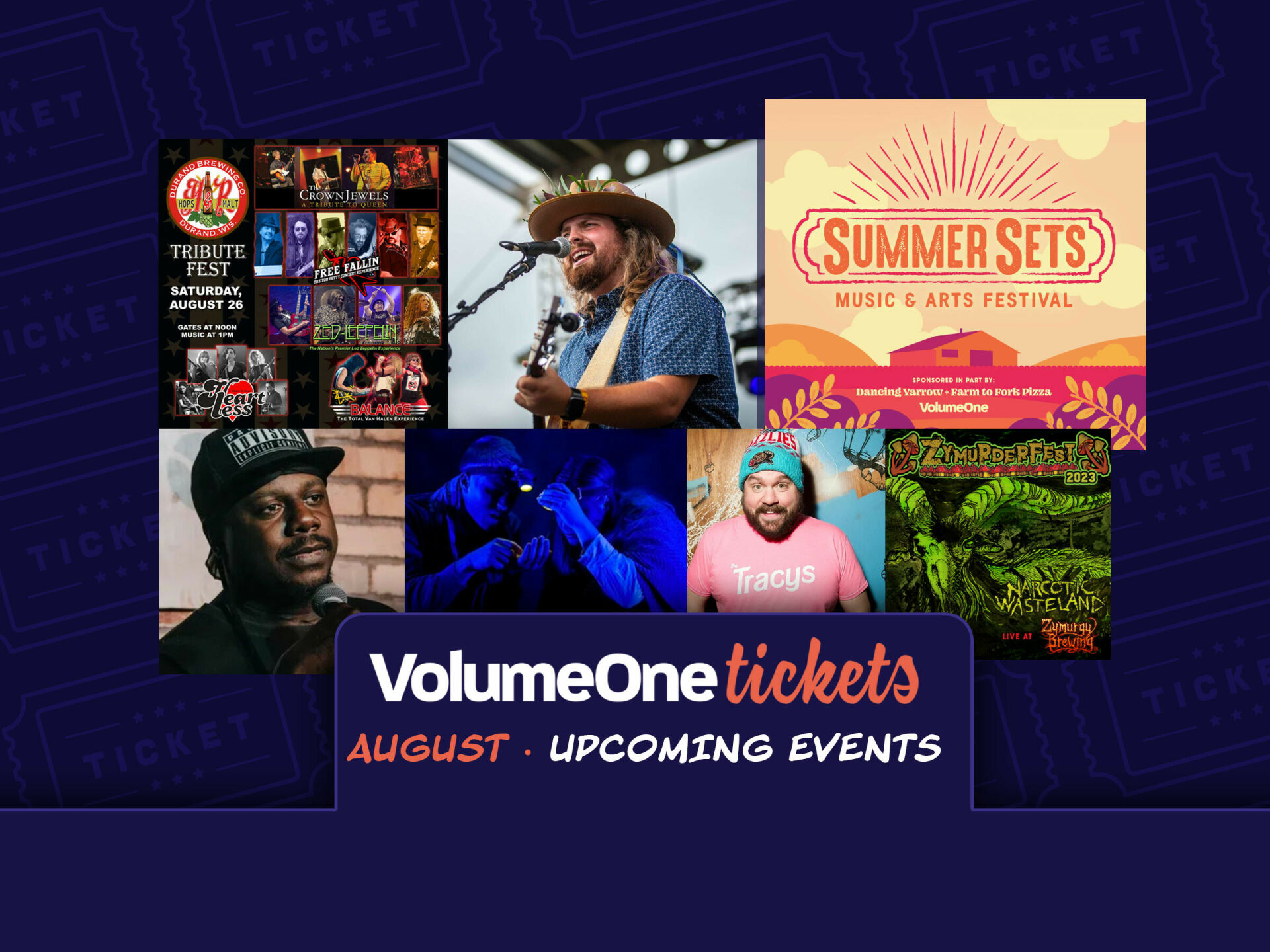 August 2023 Events Round-up on Volume One Tickets - Vimarsana News