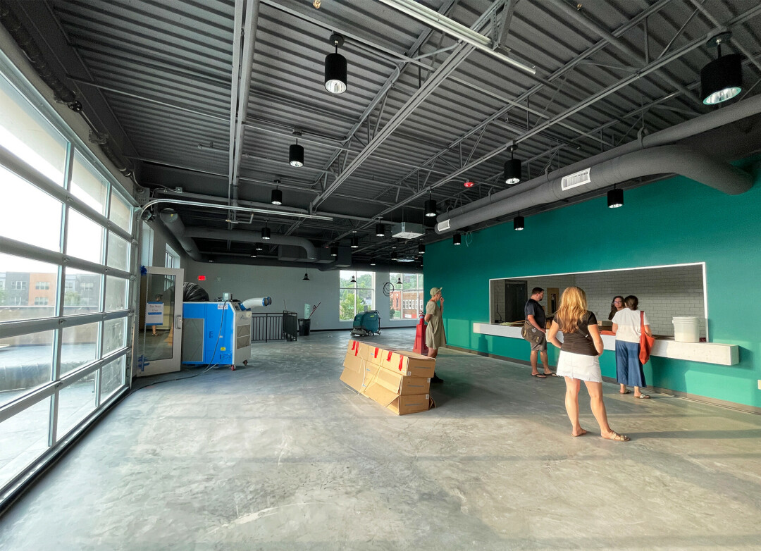 Inside the second-floor event space. 