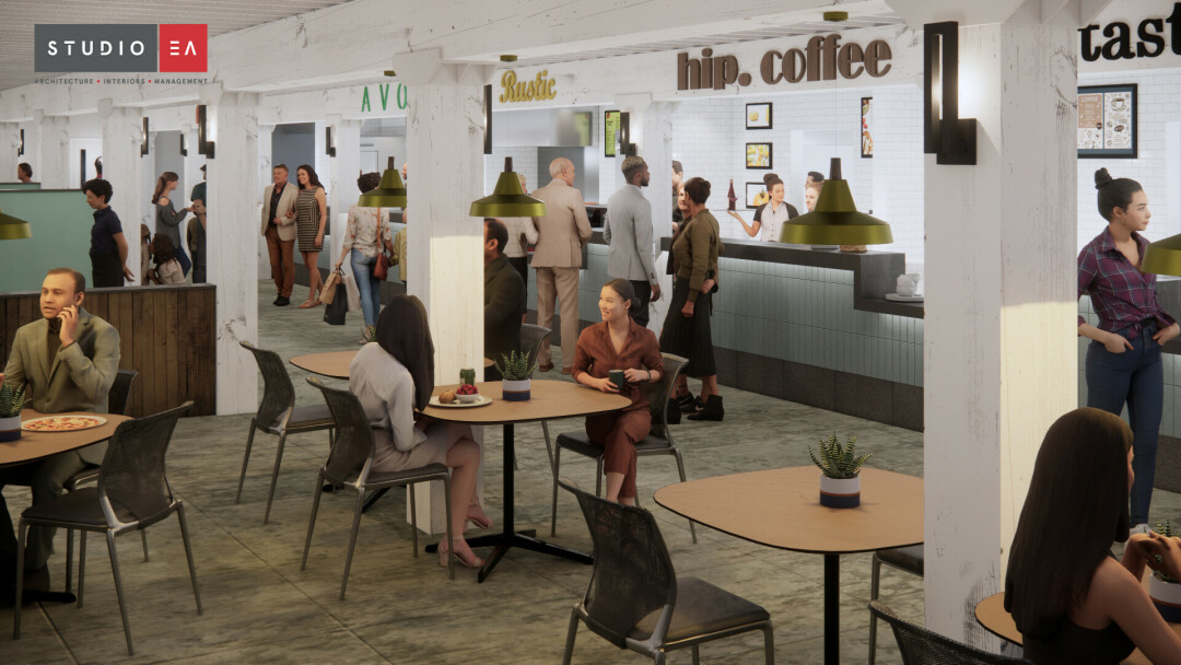 Food-court style rendering.