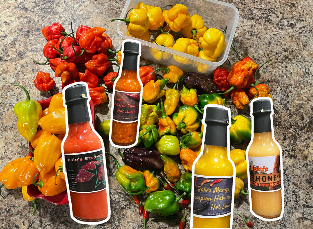 IS IT HOT IN HERE OR IS IT JUST ROLO'S? Locally-made hot sauce and spice biz hopes to continue spreading the heat. (Submitted photos)