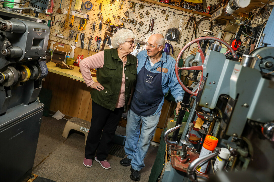PUT YOUR SOLE INTO IT. Harry's Shoe Repair has been serving folks in the area for decades, and while business is different now than years ago, the family business continues on.