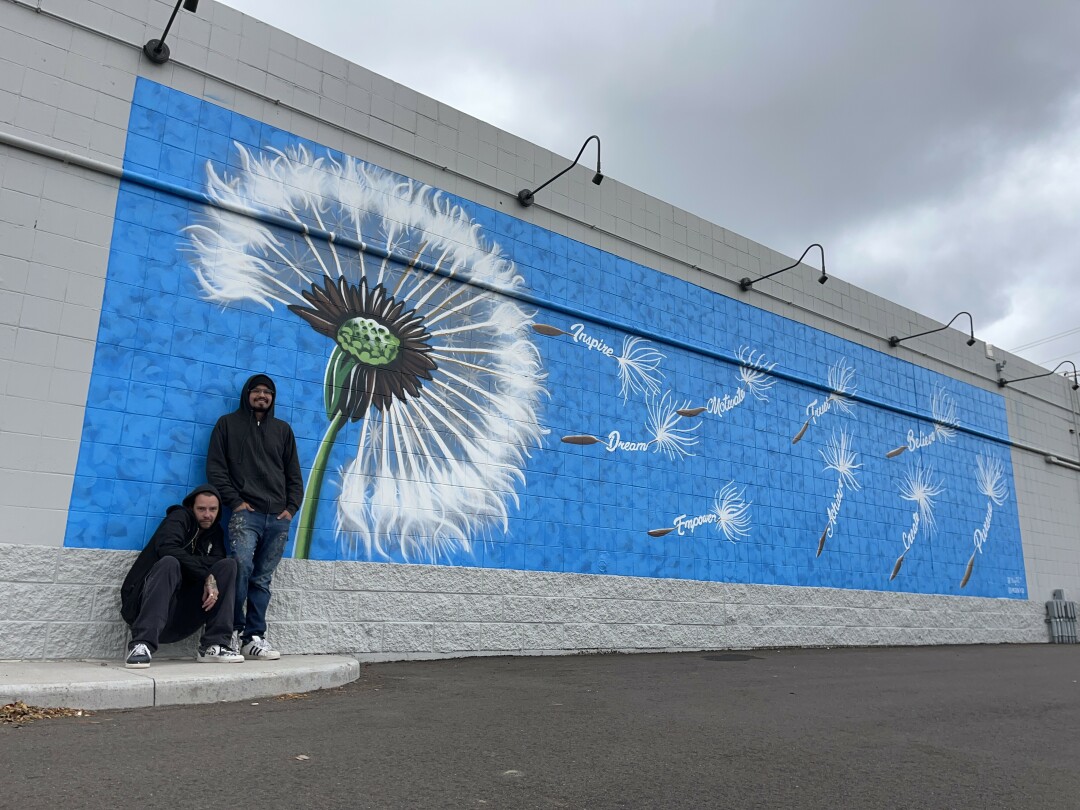 MAKE A WISH. This mural was a collaborative effort between muralists, Jayden Flores and Chris Johnson, and 