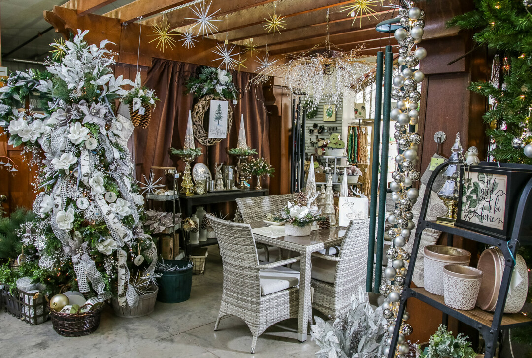 GET IN THE SMALL BIZ SPIRIT. Shop local, shop small – for real. The Chippewa Valley is blessed with an incredible array of quality, unique small businesses, and there is no time more fitting than the holiday season to check them all out. (May's Floral Garden, 3424 Jeffers Rd., Eau Claire, pictured).