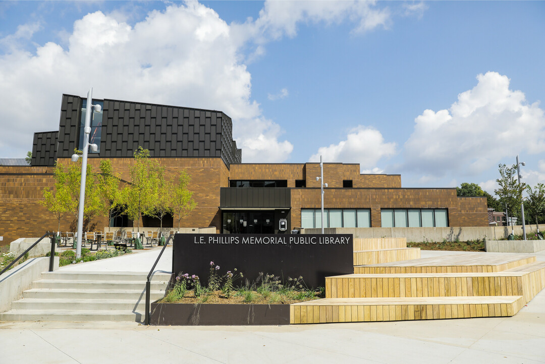 TAKE A LOOK, IT'S IN A BOOK. The L.E. Phillips Memorial Public Library in Eau Claire.