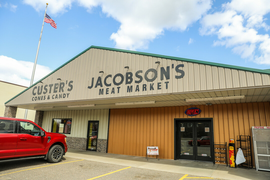 BEEFIN' UP. Jacobson's Market in Chippewa Falls moved to a larger facility and are hosting a grand opening in their new location on May