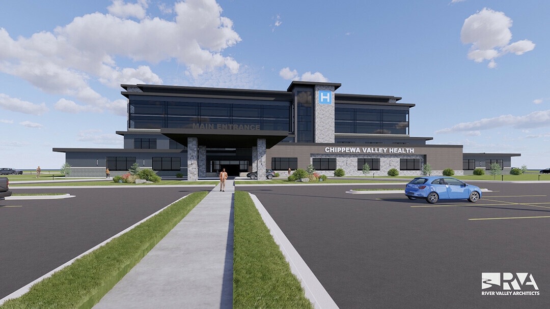 A potential new nonprofit community hospital is in the works. (Image via River Valley Architects)