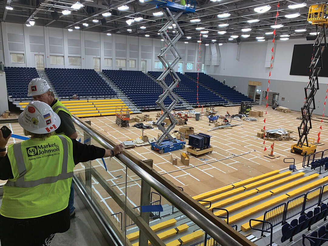 The interior of the Sonnentag Event Center. (Photo by Tom Giffey)